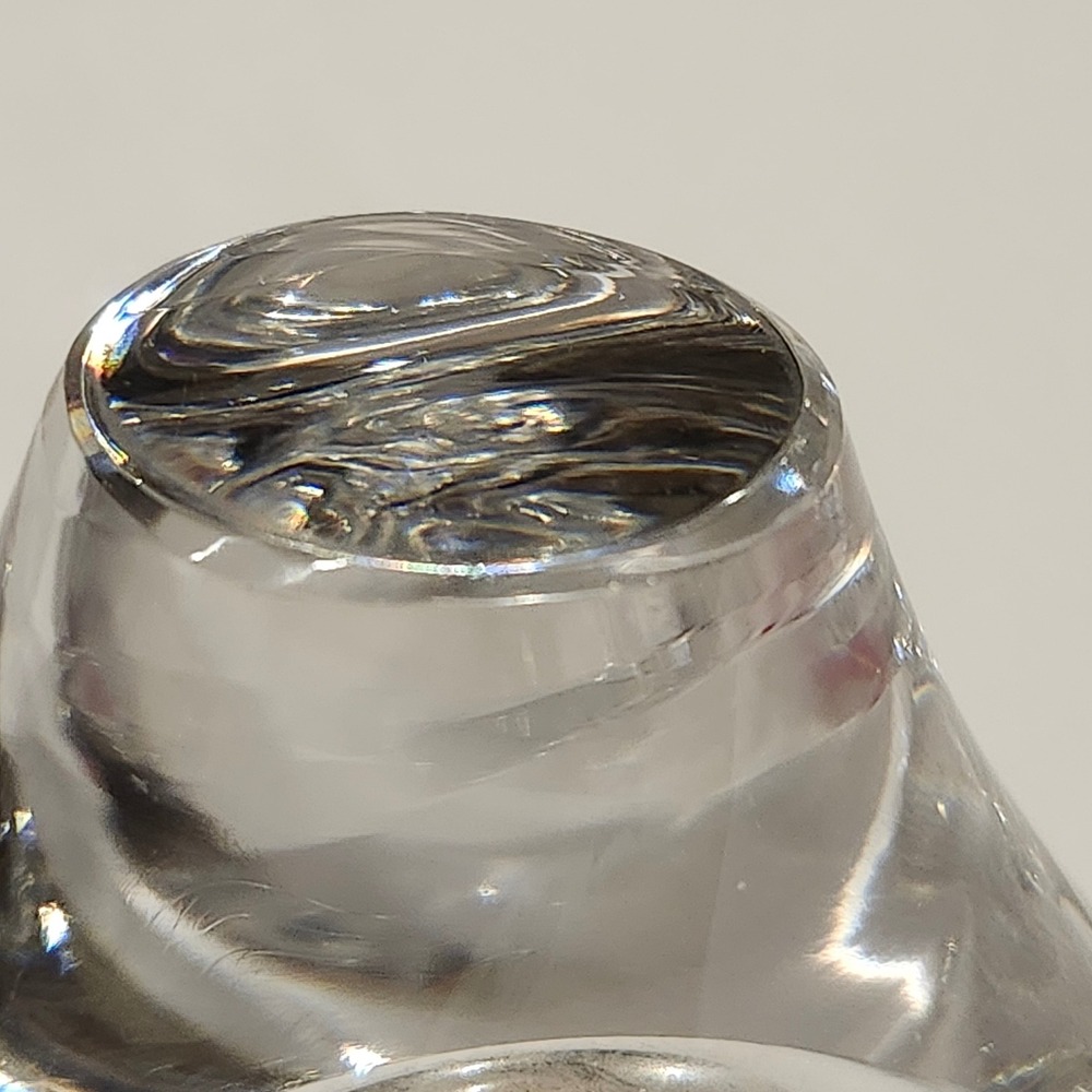 Heart Bud Vase Home Decor Small Clear Hand Blown Glass - Picture 8 of 12